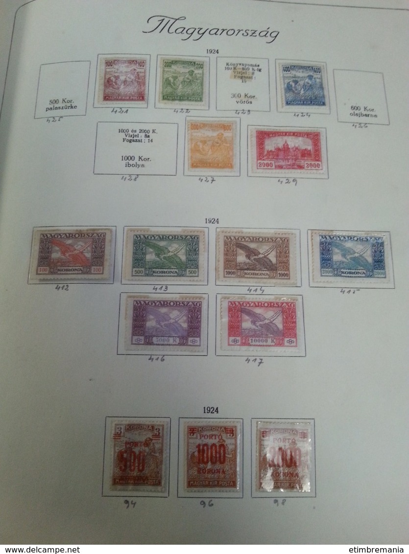 LOT N° etimbre 803 HONGRIE . 1900 / 1945 tres belle collection de semi mod. neufs ** ou obl. forte cote