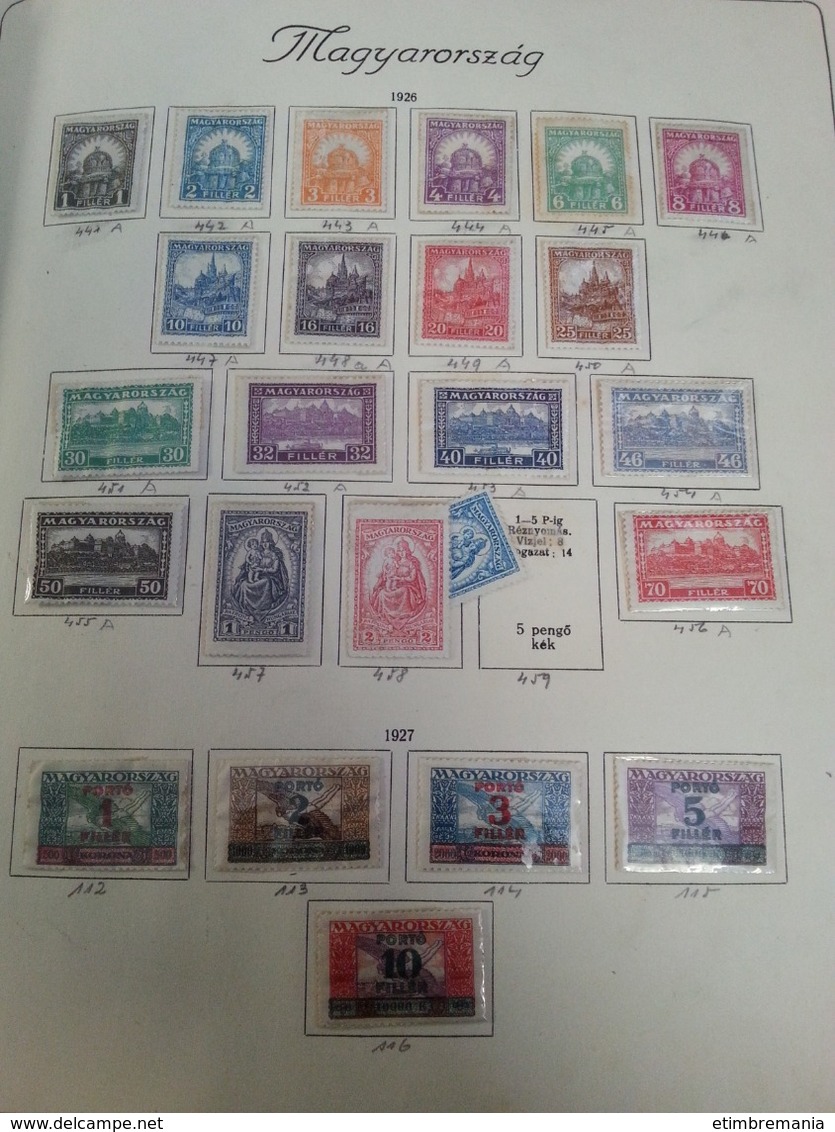 LOT N° etimbre 803 HONGRIE . 1900 / 1945 tres belle collection de semi mod. neufs ** ou obl. forte cote