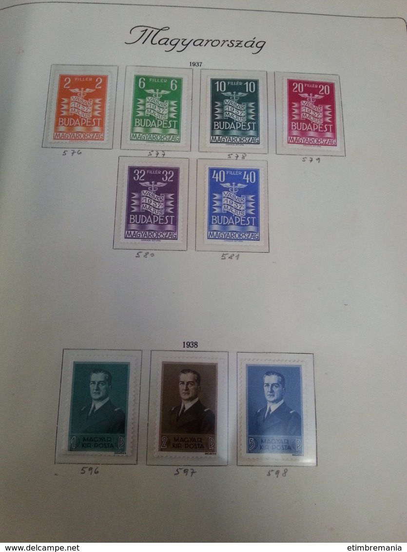 LOT N° etimbre 803 HONGRIE . 1900 / 1945 tres belle collection de semi mod. neufs ** ou obl. forte cote