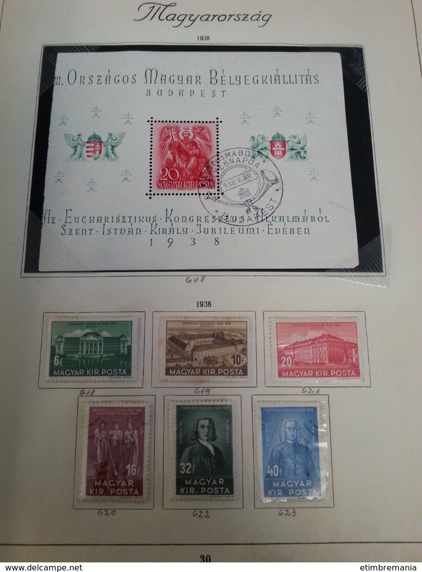 LOT N° etimbre 803 HONGRIE . 1900 / 1945 tres belle collection de semi mod. neufs ** ou obl. forte cote