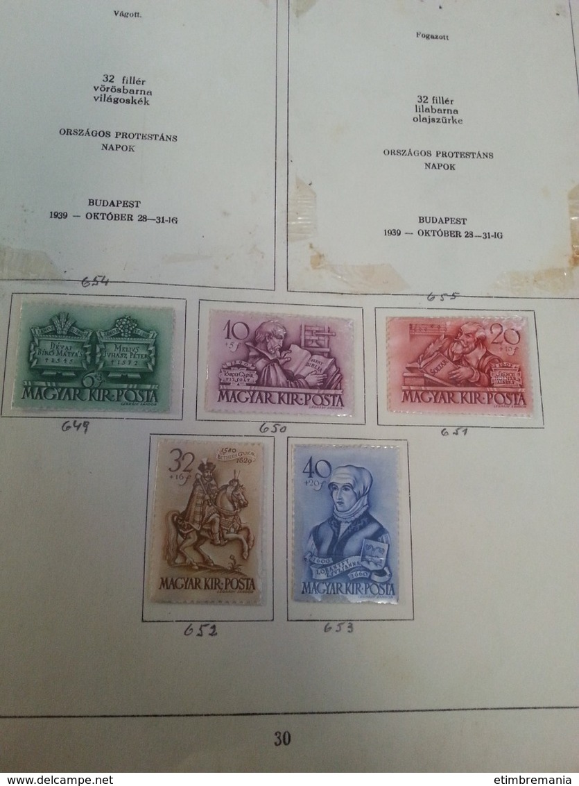 LOT N° etimbre 803 HONGRIE . 1900 / 1945 tres belle collection de semi mod. neufs ** ou obl. forte cote