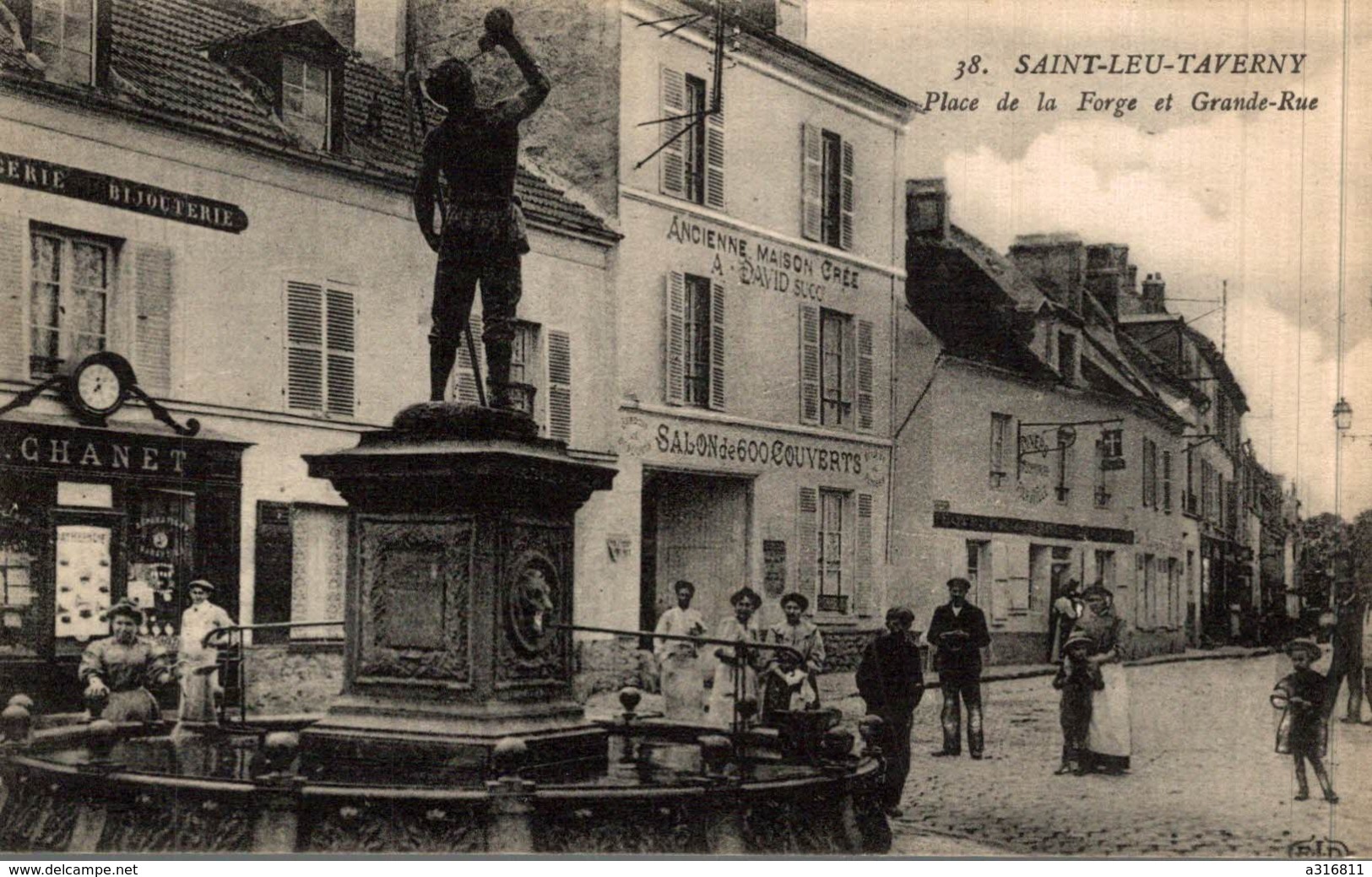 SAINT LEU TAVERNY PLACE DE LA FORGE ET GRANDE RUE - Saint Leu La Foret