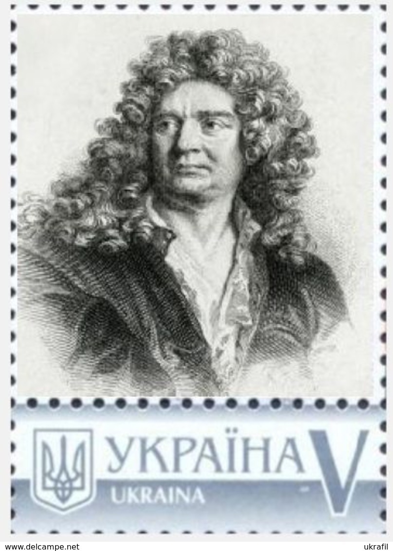 Ukraine 2018, World Literature, Poet Jean-Baptiste Racine, 1v - Ukraine