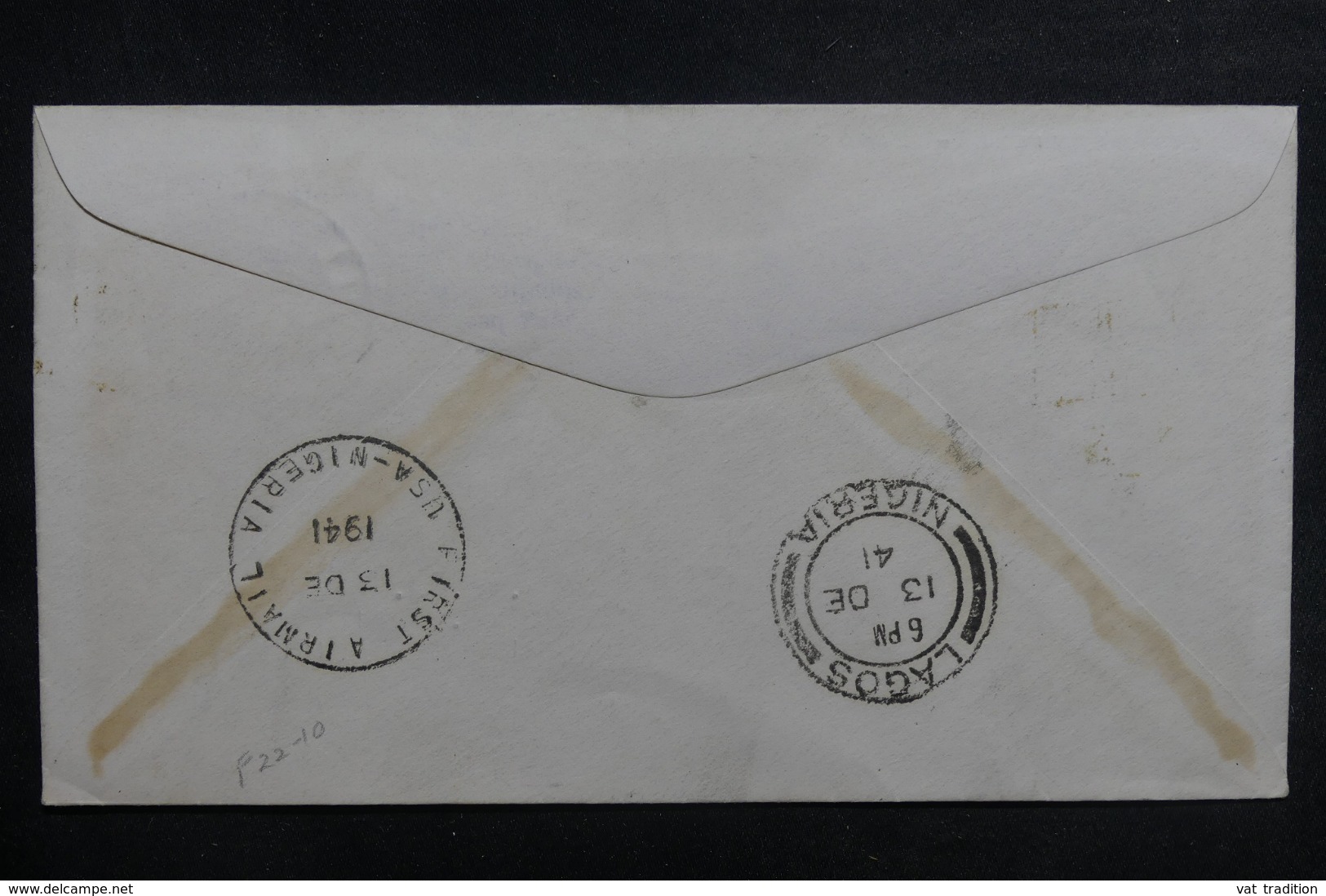 CONGO BELGE - Enveloppe 1 Er Vol Congo Belge / Etats Unis En 1941, Affranchissement Plaisant - L 41726 - Brieven En Documenten