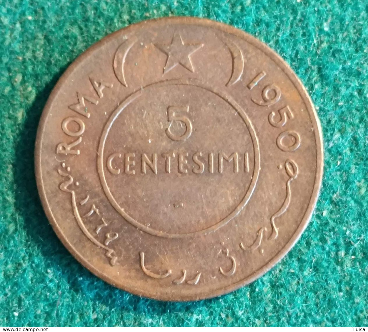 Somalia Italiana 5 Centesimi 1950 - Autres & Non Classés