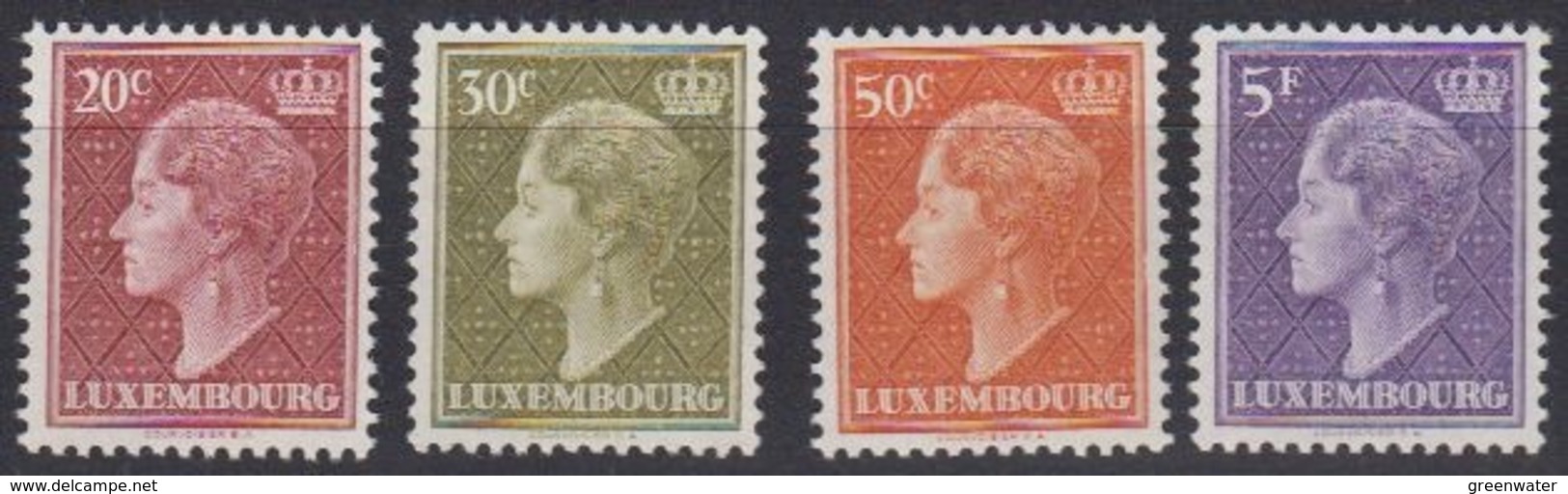 Luxemburg 1958 Definitives / Grossherzogin Charlotte 4v ** Mnh (44455) - Ongebruikt
