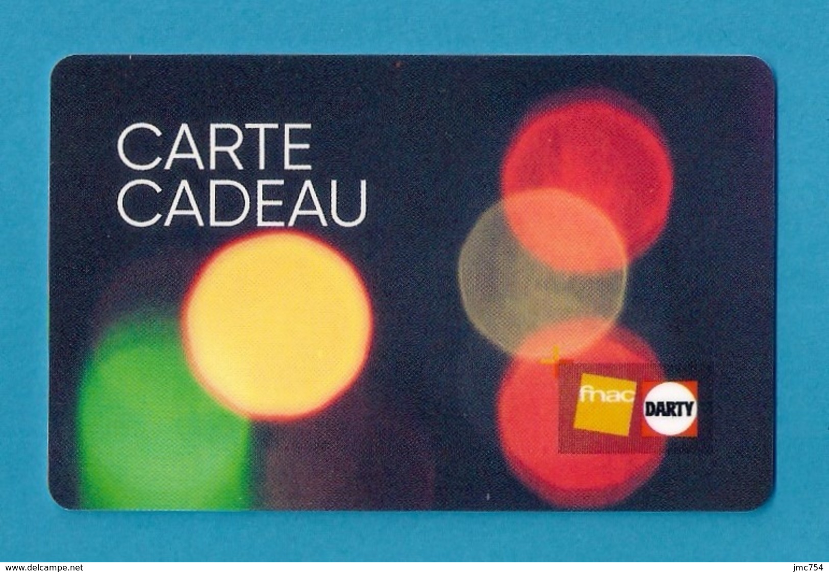 Carte Cadeau FNAC-DARTY.   Gift Card.  Geschenkkarte - Cartes Cadeaux