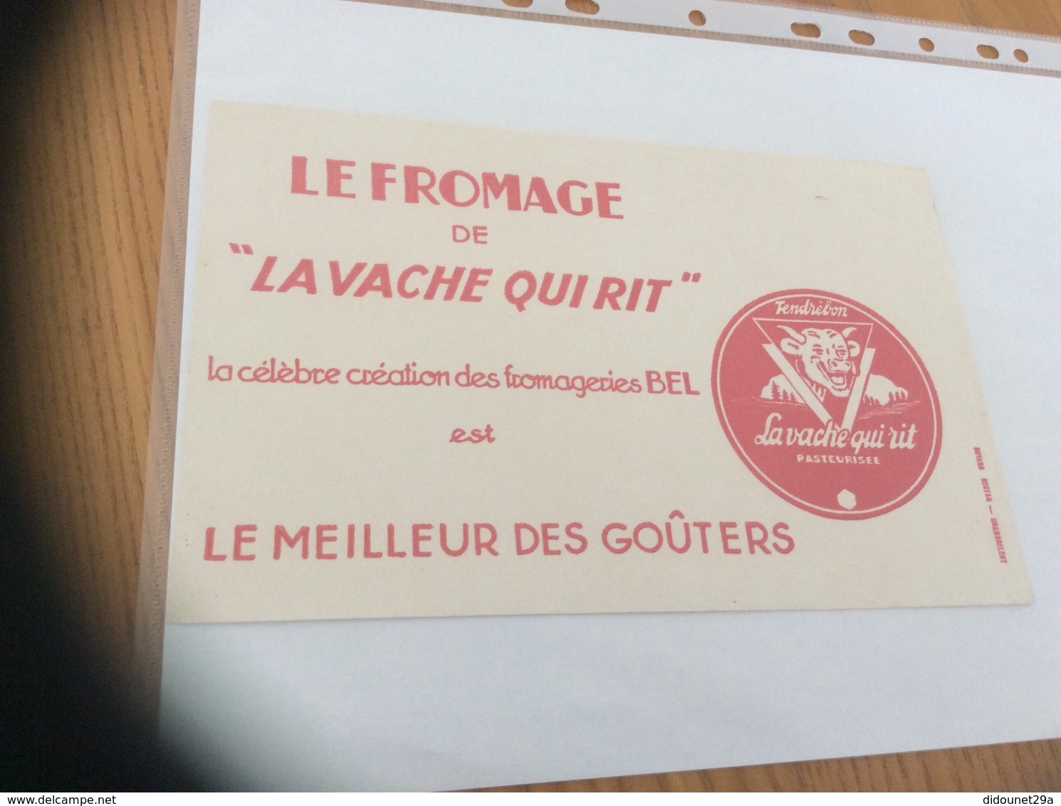 Buvard "LE FROMAGE DE LA VACHE QUI RIT" - Produits Laitiers