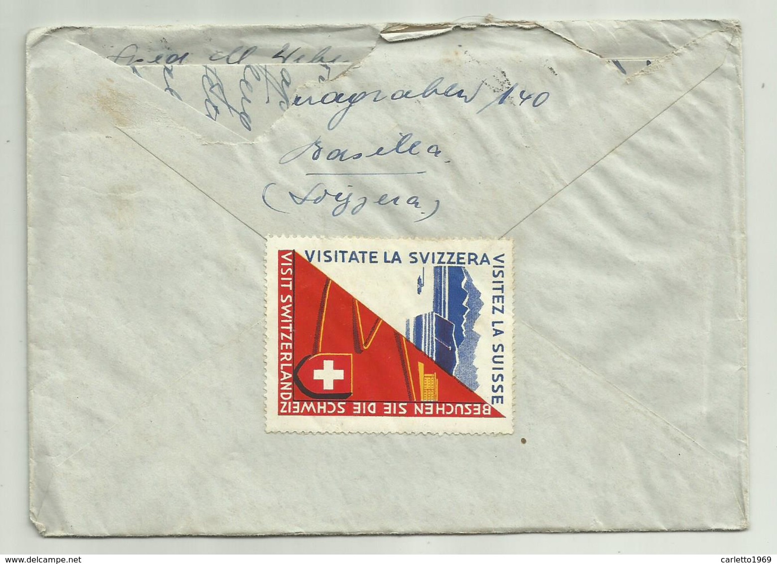 3 FRANCOBOLLI CENT. 10 HELVETIA  1938   SU BUSTA - Used Stamps