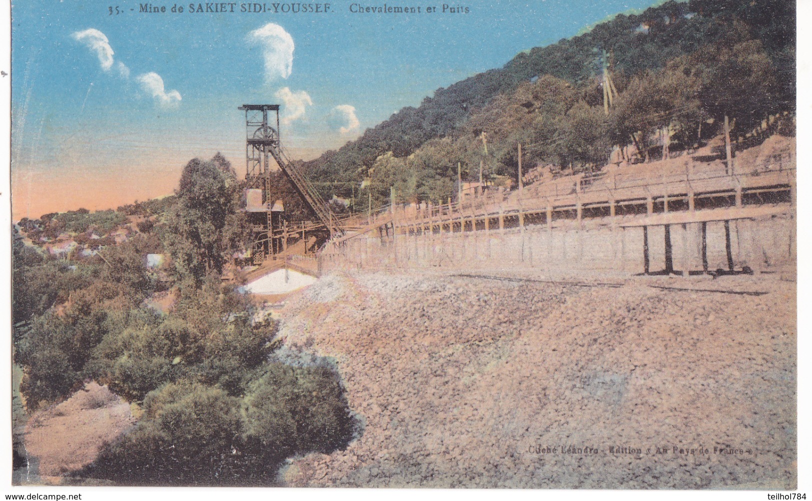 MINE DE SAKIET SIDI YOUSSEF  CHEVALEMENT ET PUITS - Tunesien