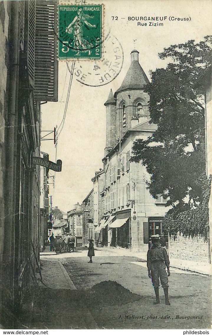 CREUSE  BOURGANEUF  Rue Zizim - Bourganeuf