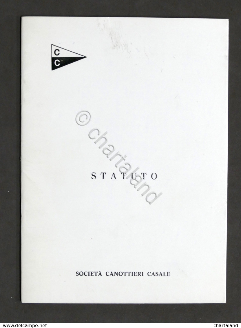 Sport Canottaggio - Società Canottieri Casale - Statuto - 1970 Ca. - Otros & Sin Clasificación