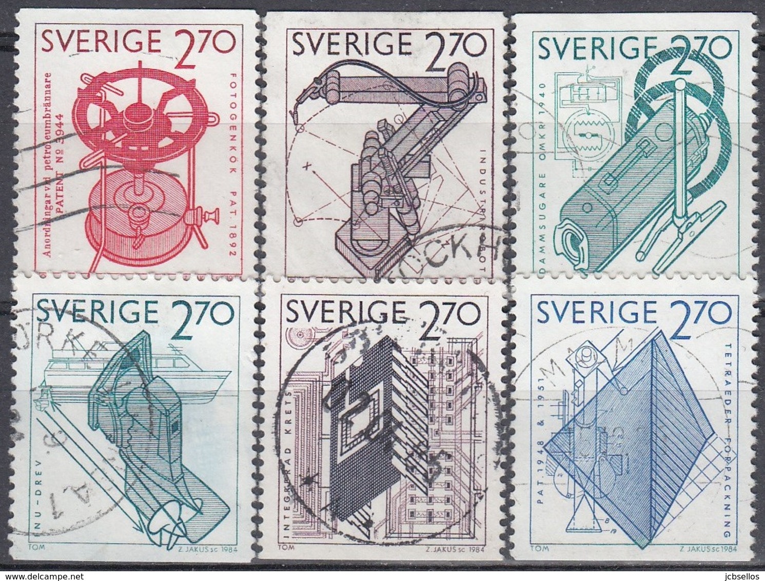 SUECIA 1984 Nº 1264/69 USADO - Usados