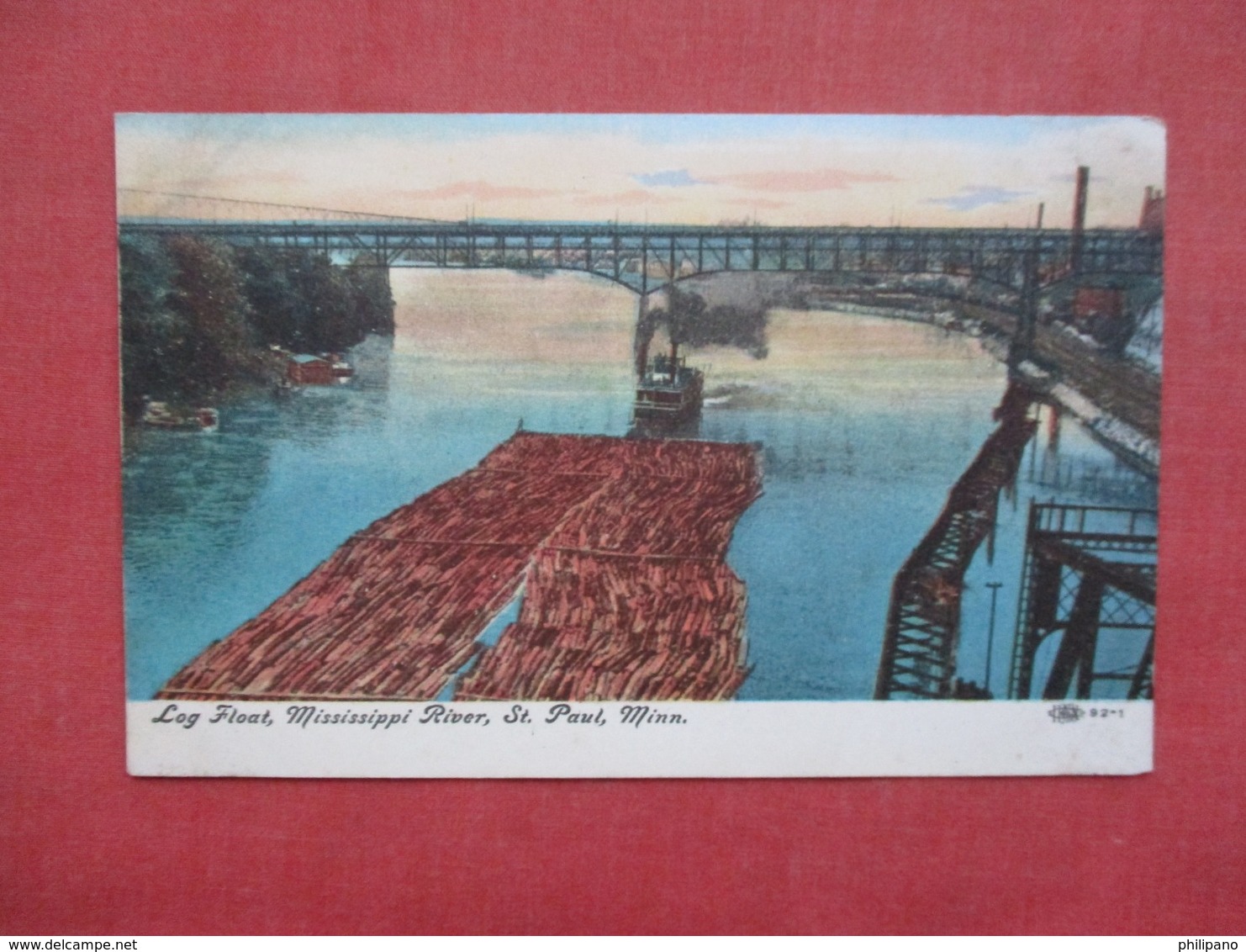 Log Float Mississippi River   Minnesota > St Paul   Ref    3585 - St Paul