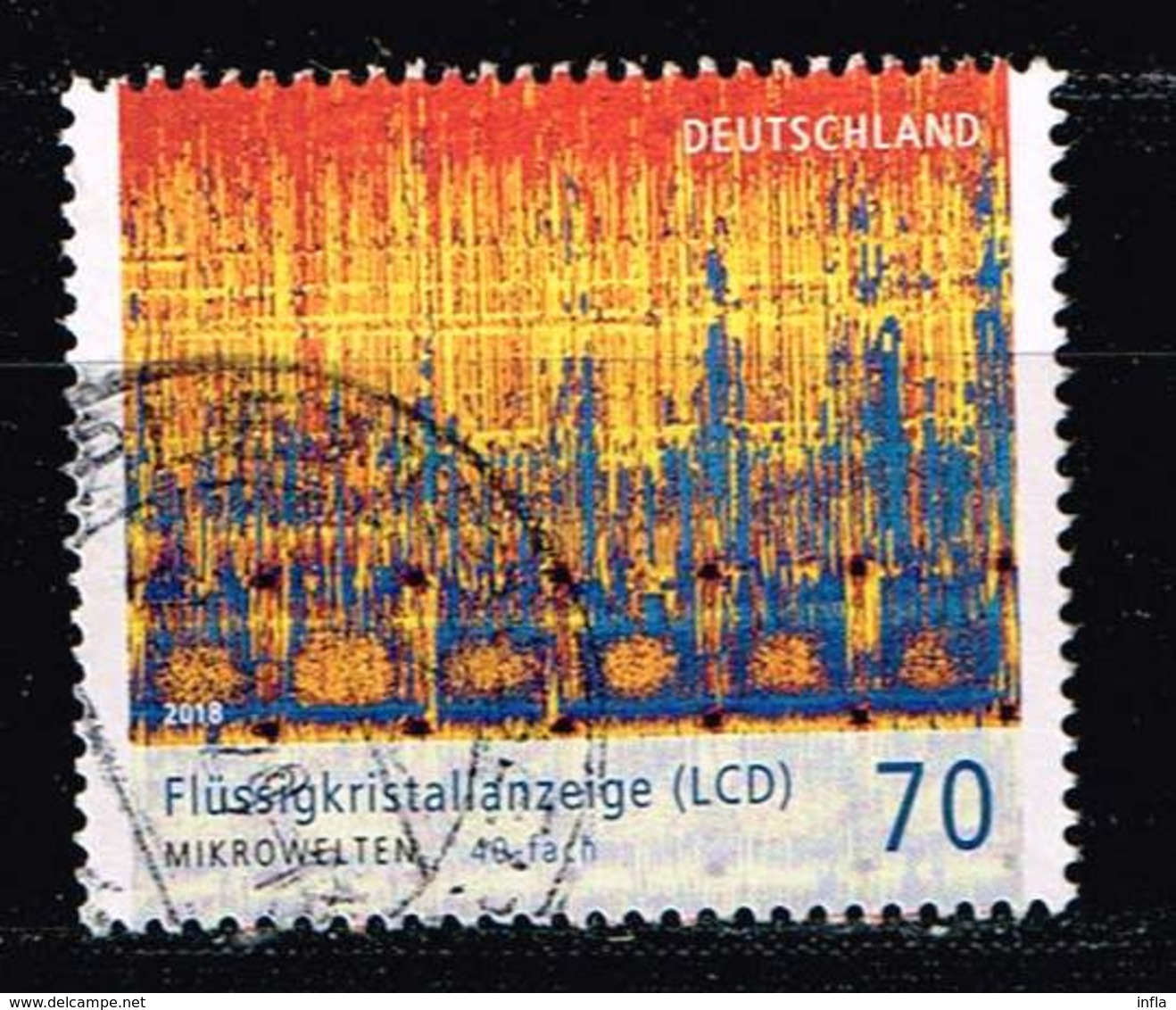 Bund 2018,Michel# 3427 O Mikrowelten: Flüssigkristallanzeige - Used Stamps