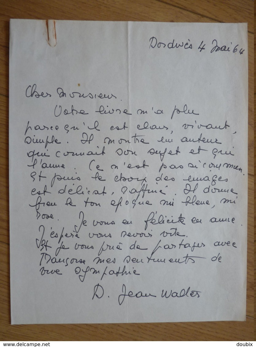 Juliette LACAZE Dit DOMENICA WALTER (1898-1977) Surnommée LA DIABOLIQUE DE L'ART. Fauvisme. 3 X AUTOGRAPHE - Other & Unclassified