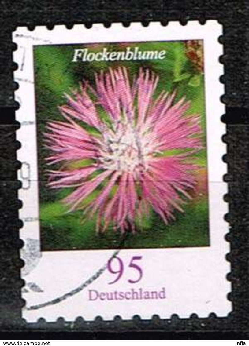 Bund 2019,Michel# 3483 O Blumen: Flockenblume Selbstklebend - Gebraucht