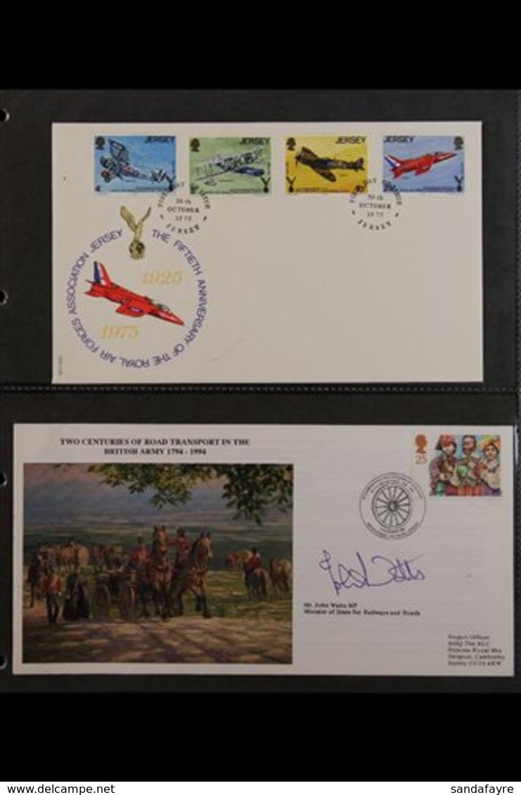 MILITARY / WAR Great Britain 1975-98 Covers Group Incl Signed By Tony Benn, Countess Of Mountbatten, And John Watts MP.  - Ohne Zuordnung