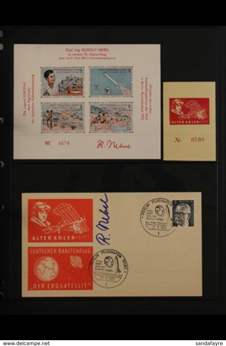 ROCKET PIONEERS 1964-2007 Thematic Collection Of World Covers, Cards, Stamps And Other Items Assembled In An Album, Incl - Unclassified