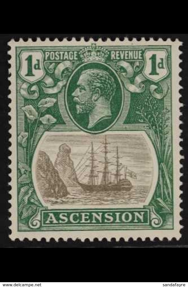 1924-33 1d Grey-black & Bright Blue-green, SG 11d, Never Hinged Mint, Very Fresh. For More Images, Please Visit Http://w - Ascension