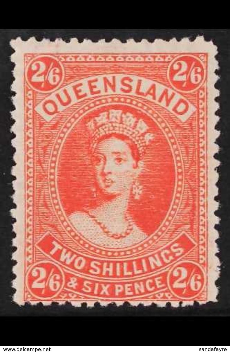 QUEENSLAND 1895 2s.6d Vermilion Chalon On Thin Paper, SG 162, Fine Mint For More Images, Please Visit Http://www.sandafa - Other & Unclassified