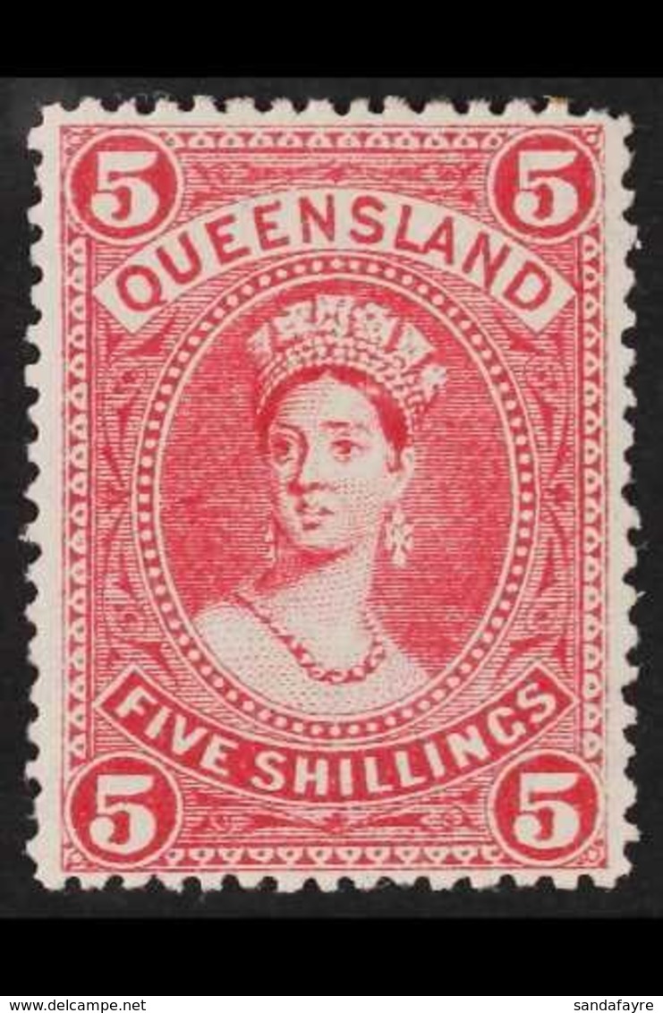 QUEENSLAND 1907-11 5s Deep Rose Chalon, SG 310a, Very Fine Mint For More Images, Please Visit Http://www.sandafayre.com/ - Other & Unclassified