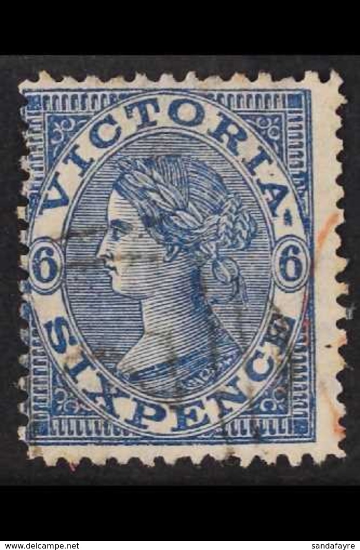 VICTORIA 1867-70 6d Blue, Watermark "SIX PENCE", SG 164, Fine Used. For More Images, Please Visit Http://www.sandafayre. - Other & Unclassified