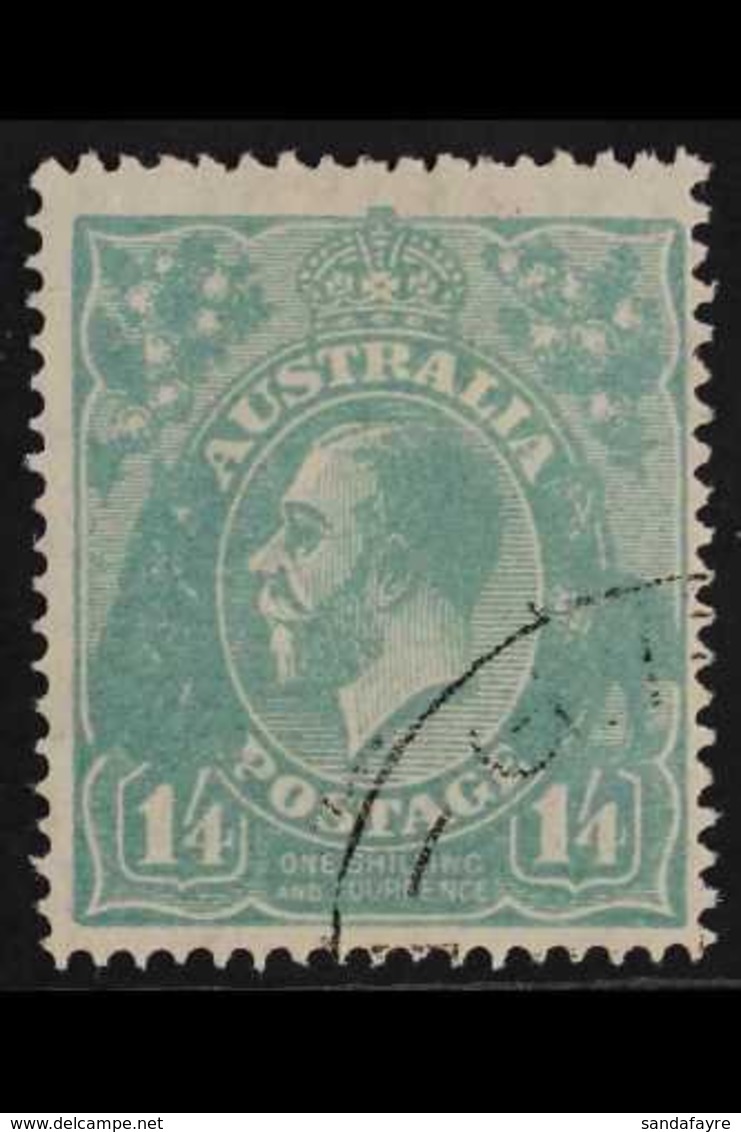 1926-30 1s4d Pale Greenish Blue KGV Head Perf 14, SG 93, Fine Used Cancelled To Order, BW 129w, Very Fresh. For More Ima - Sonstige & Ohne Zuordnung