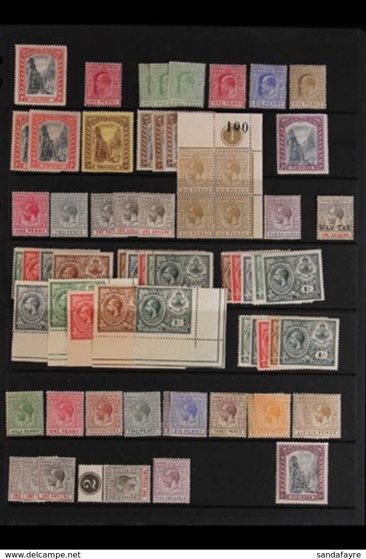 1901-1935 FINE MINT ASSEMBLY On Stock Pages, Some Stamps Are Never Hinged. Includes 1901-03 1d, 1906-11 KEVII Set, 1912- - Other & Unclassified