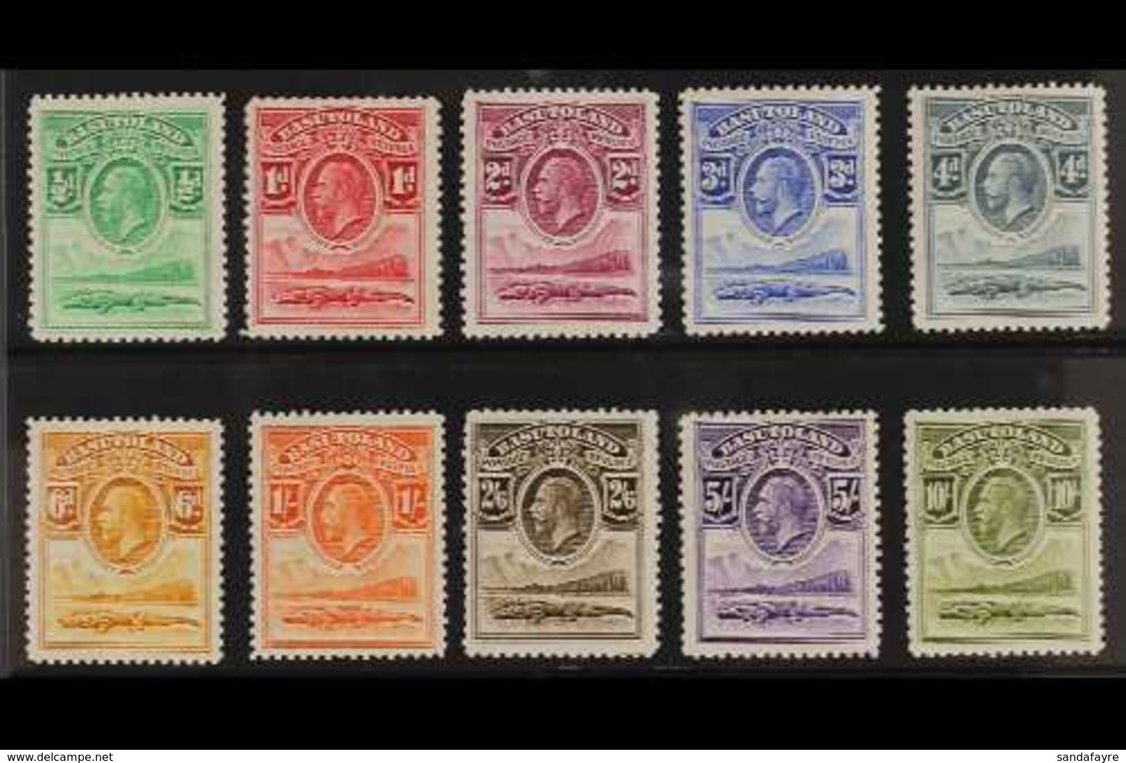 1933 Nile Crocodile Complete Set, SG 1/10, Fine Mint, Fresh. (10 Stamps) For More Images, Please Visit Http://www.sandaf - Other & Unclassified