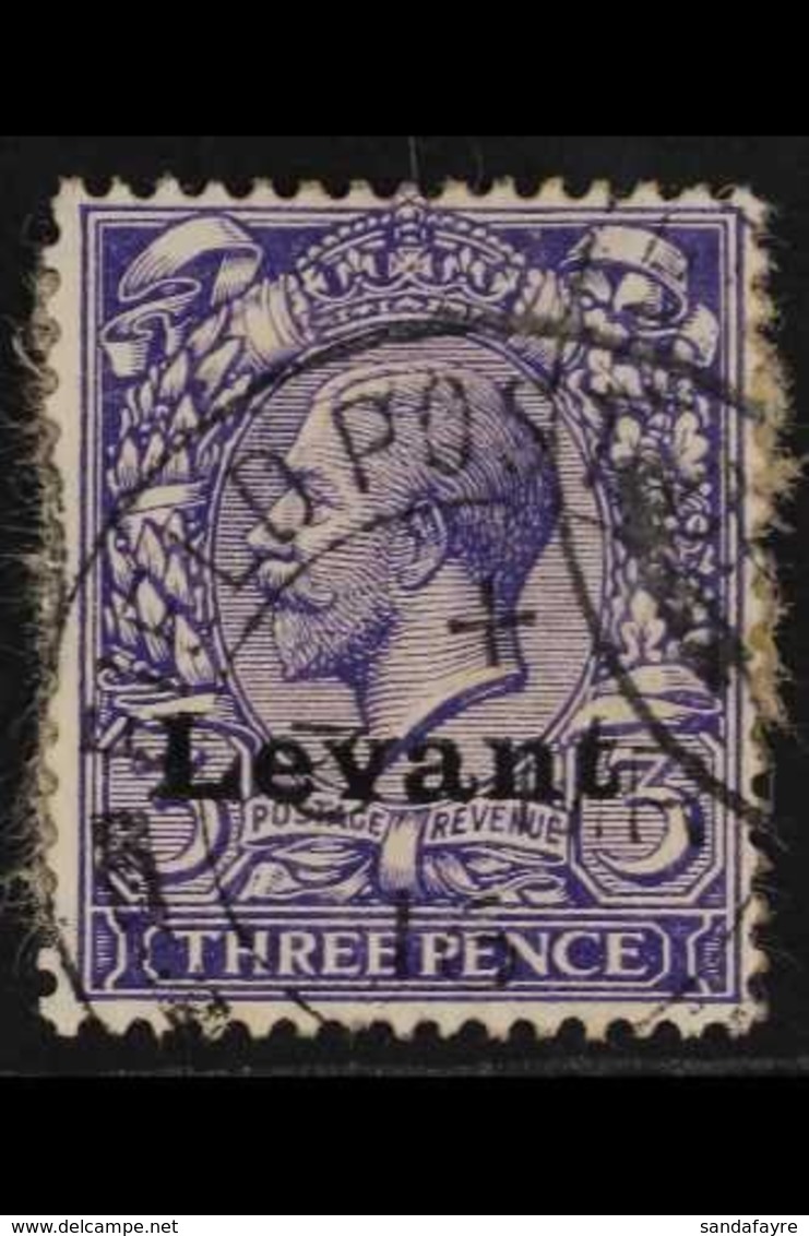 SALONICA 1916 3d Bluish Violet, SG S4, Very Fine Used For More Images, Please Visit Http://www.sandafayre.com/itemdetail - Britisch-Levant