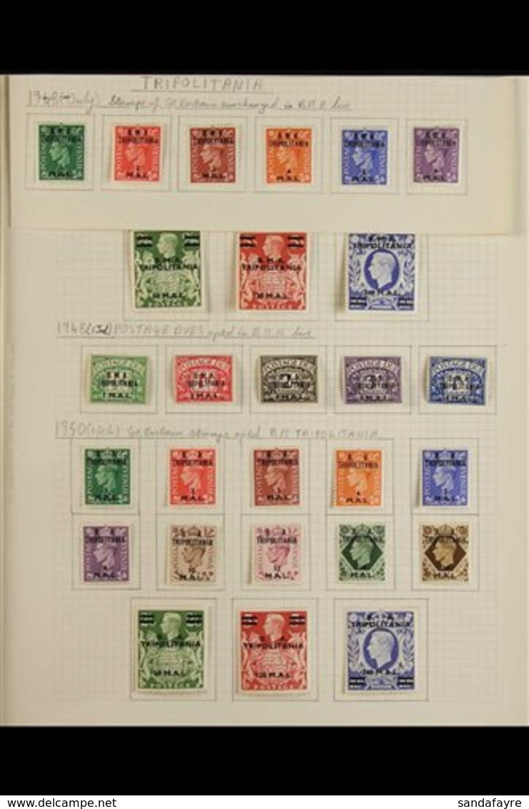 TRIPOLITANIA 1948 - 1951 Complete Country Range Including Postage Dues, SG T1 - TD10, Very Fine Mint. (44 Stamps) For Mo - Italian Eastern Africa