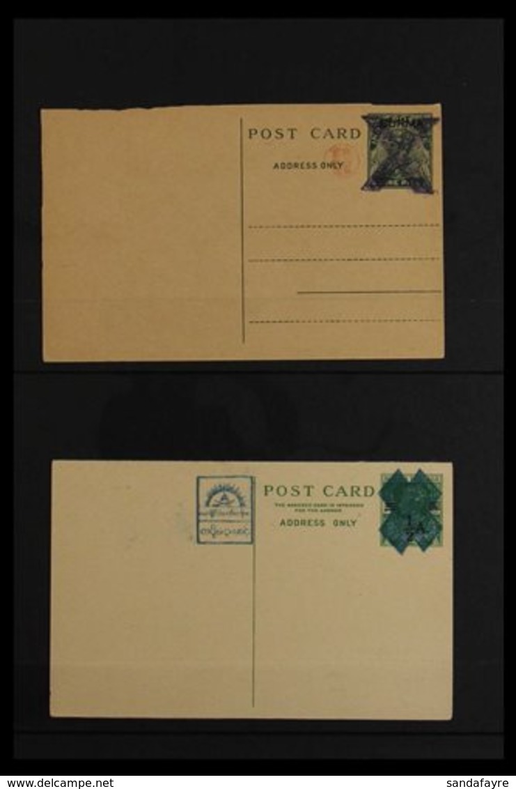 JAPANESE OCCUPATION POSTAL STATIONERY 1942-1943 Unused Group, Includes Shan States 1942 3c On 6c Card (H&G 20), Japanese - Birmania (...-1947)