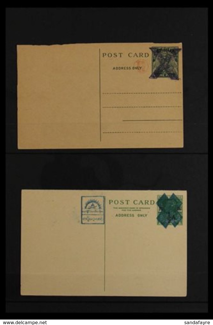 JAPANESE OCCUPATION POSTAL STATIONERY 1942-1943 Unused Group, Includes Shan States 1942 3c On 6c Card (H&G 20), Japanese - Burma (...-1947)