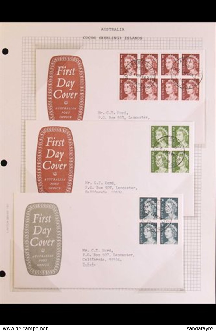 AUSTRALIA USED IN COCOS KEELING ISLANDS 1966 AUSTRALIA DEFINITIVES - Each Value To $4 Issued On 14.2.66 Used To Frank An - Kokosinseln (Keeling Islands)