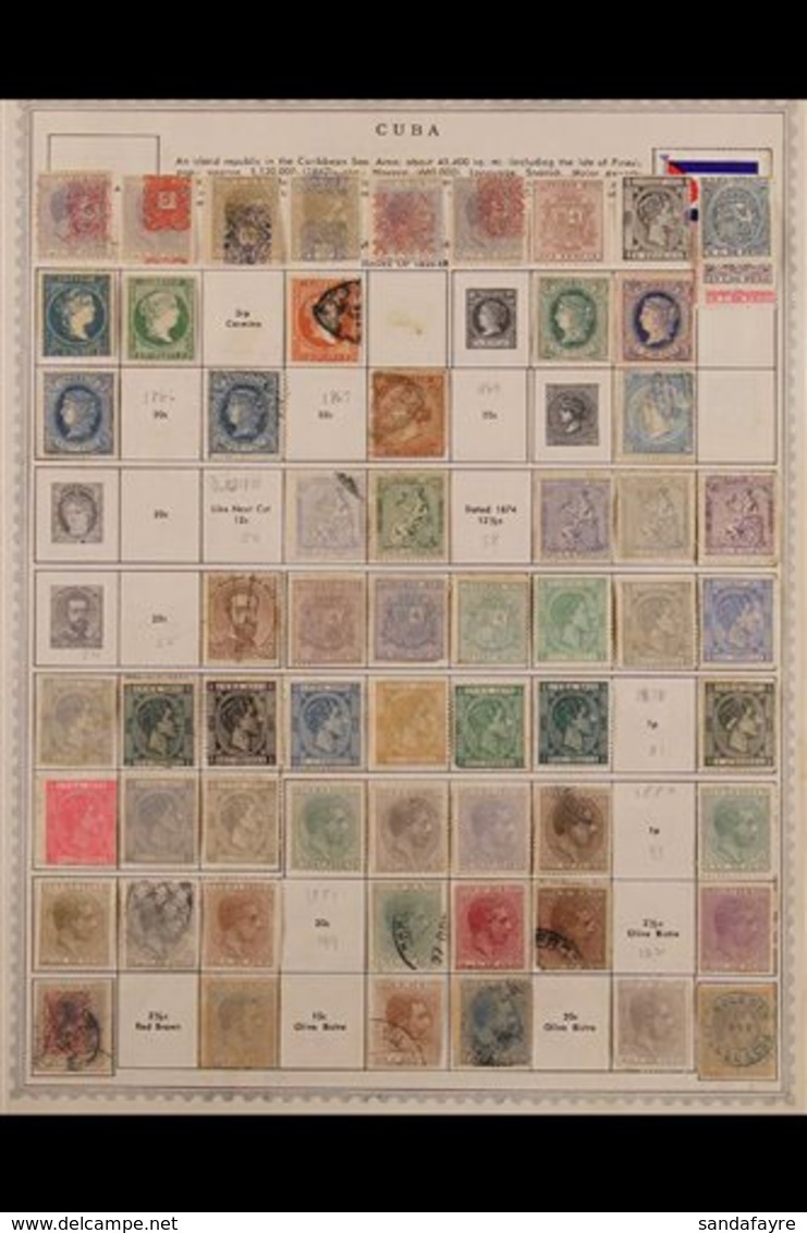 1850's-1980's ALL DIFFERENT COLLECTION. An Extensive, ALL DIFFERENT Mint & Used Collection On Printed Pages, Useful Rang - Altri & Non Classificati