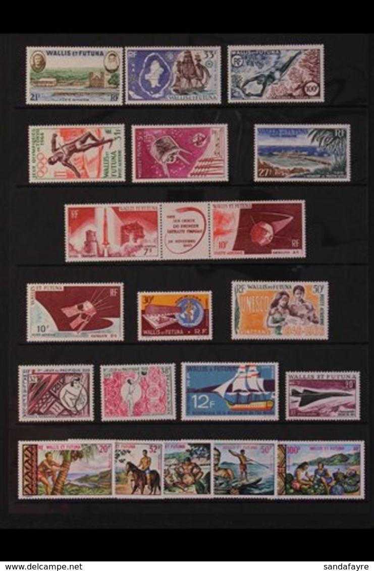 WALLIS & FUTUNA 1955-86 NHM AIR POST "POST AERIENNE" COLLECTION. An Attractive, ALL DIFFERENT Highly Complete For The Pe - Sonstige & Ohne Zuordnung