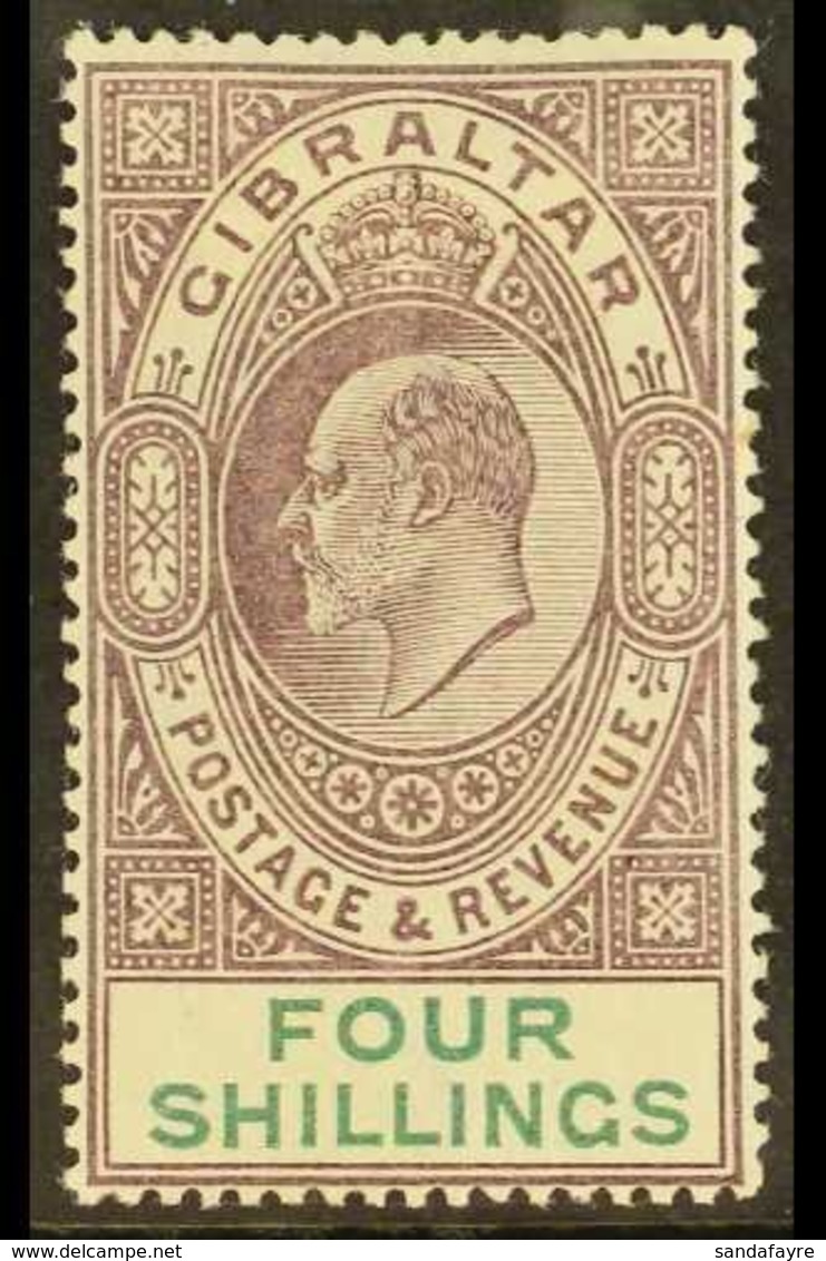 1903 4s Dull Purple & Green, SG 53, Very Fine Mint For More Images, Please Visit Http://www.sandafayre.com/itemdetails.a - Gibraltar