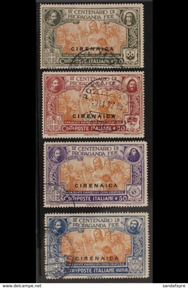 CYRENAICA 1923 "Propaganda Fide"complete Set (Sass. S, 1, SG 1/4), Fine Used. (4 Stamps) For More Images, Please Visit H - Otros & Sin Clasificación