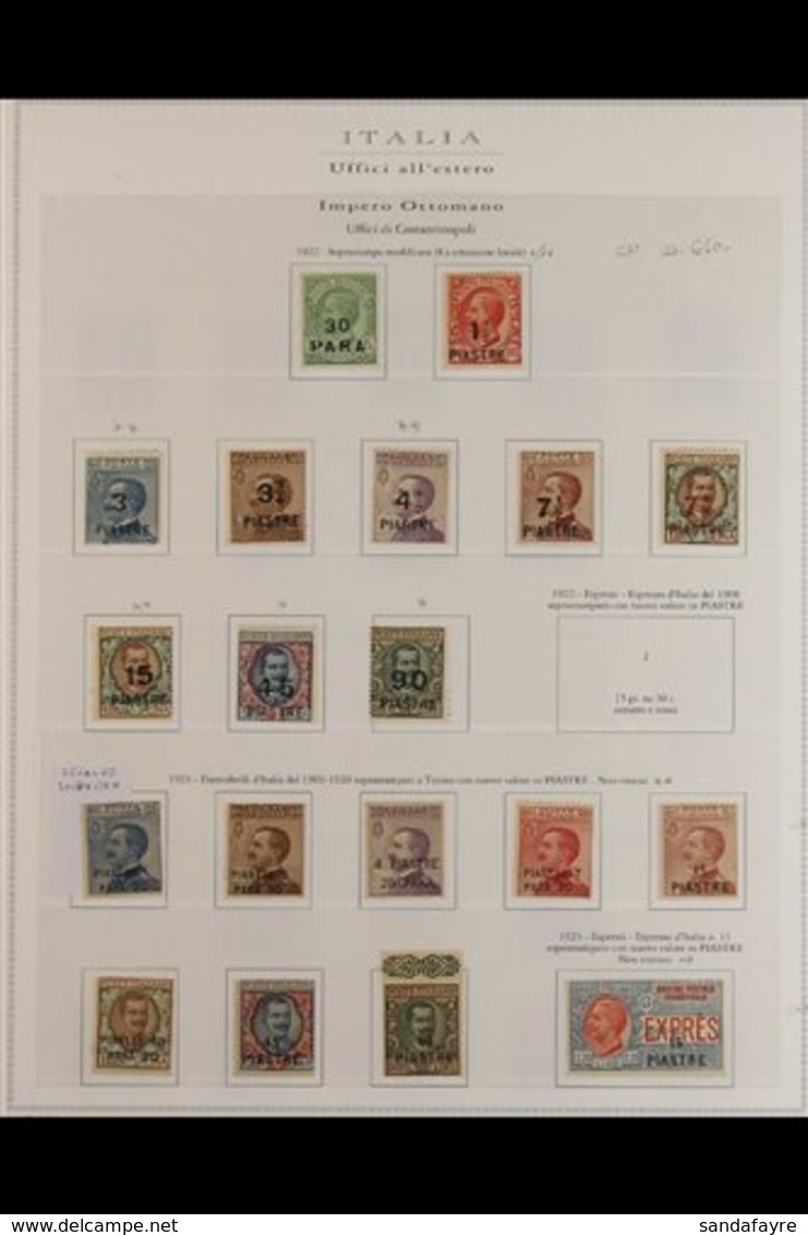 POST OFFICES IN LEVANT 1874-1923 FINE MINT COLLECTION On Hingeless Pages, All Different, Some Stamps Are Never Hinged. I - Other & Unclassified