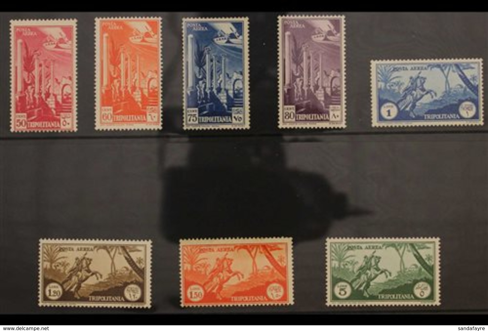 TRIPOLITANIA 1931-32 AIR Complete Set (Sass S. 26, SG 116/22), Never Hinged Mint. (8 Stamps) For More Images, Please Vis - Other & Unclassified