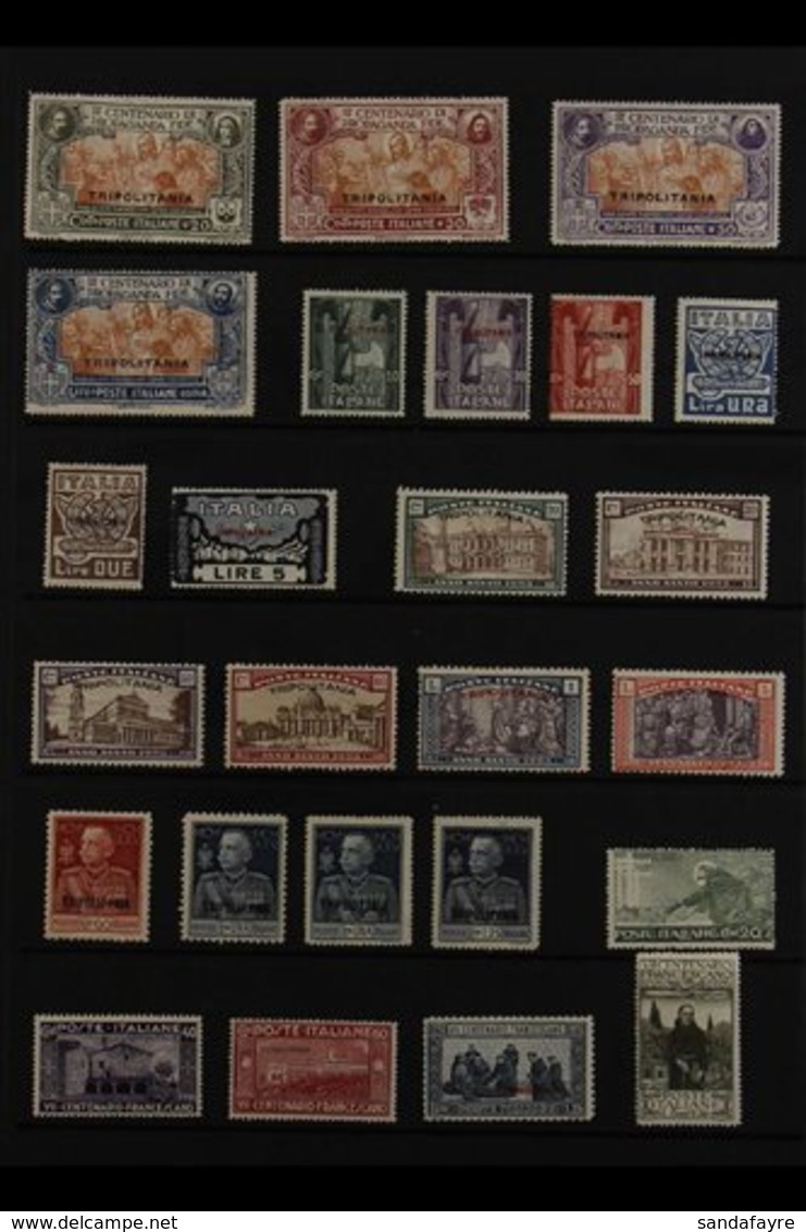 TRIPOLITANIA 1923-1934 ALL DIFFERENT MINT COLLECTION Generally Fine Condition Including Some Sets Never Hinged. Note 192 - Other & Unclassified