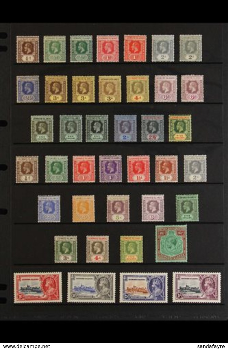 1912-35 KGV MINT COLLECTION. An ALL DIFFERENT Collection Presented On A Stock Page That Includes The 1912-22 MCA Wmk Set - Leeward  Islands