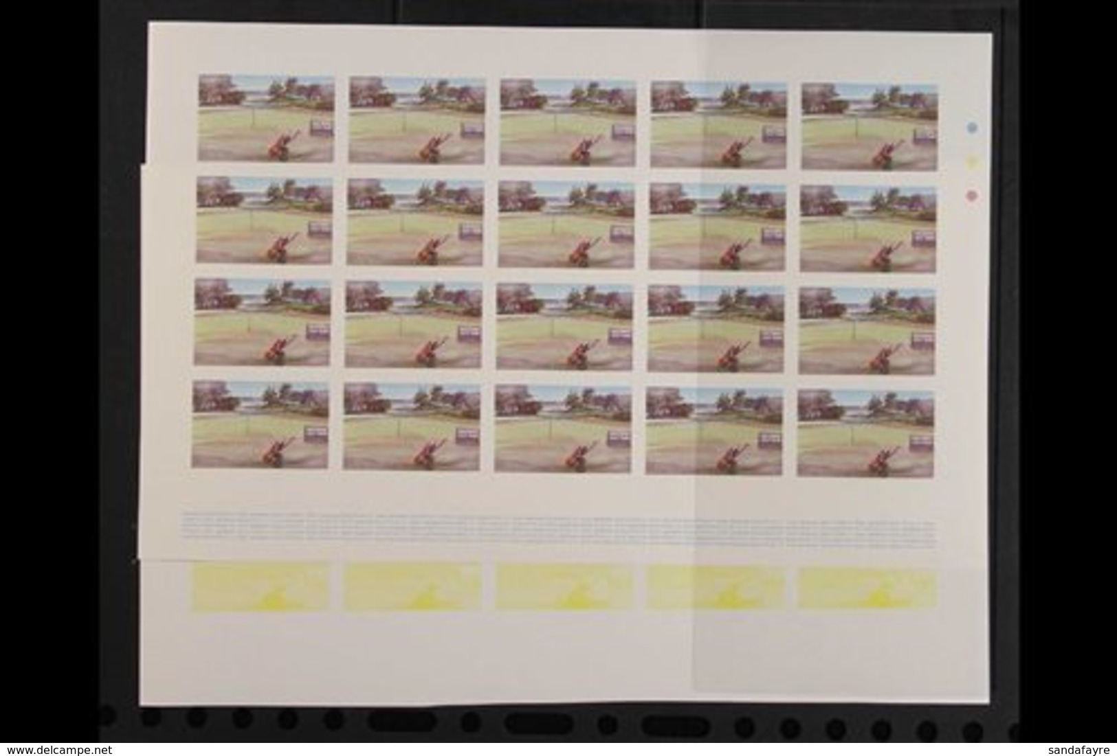 1986 PROGRESSIVE COLOUR IMPERF PROOFS. Tourism Complete Set (SG 710/23) - Each Value With Seven Different Progressive Co - Montserrat