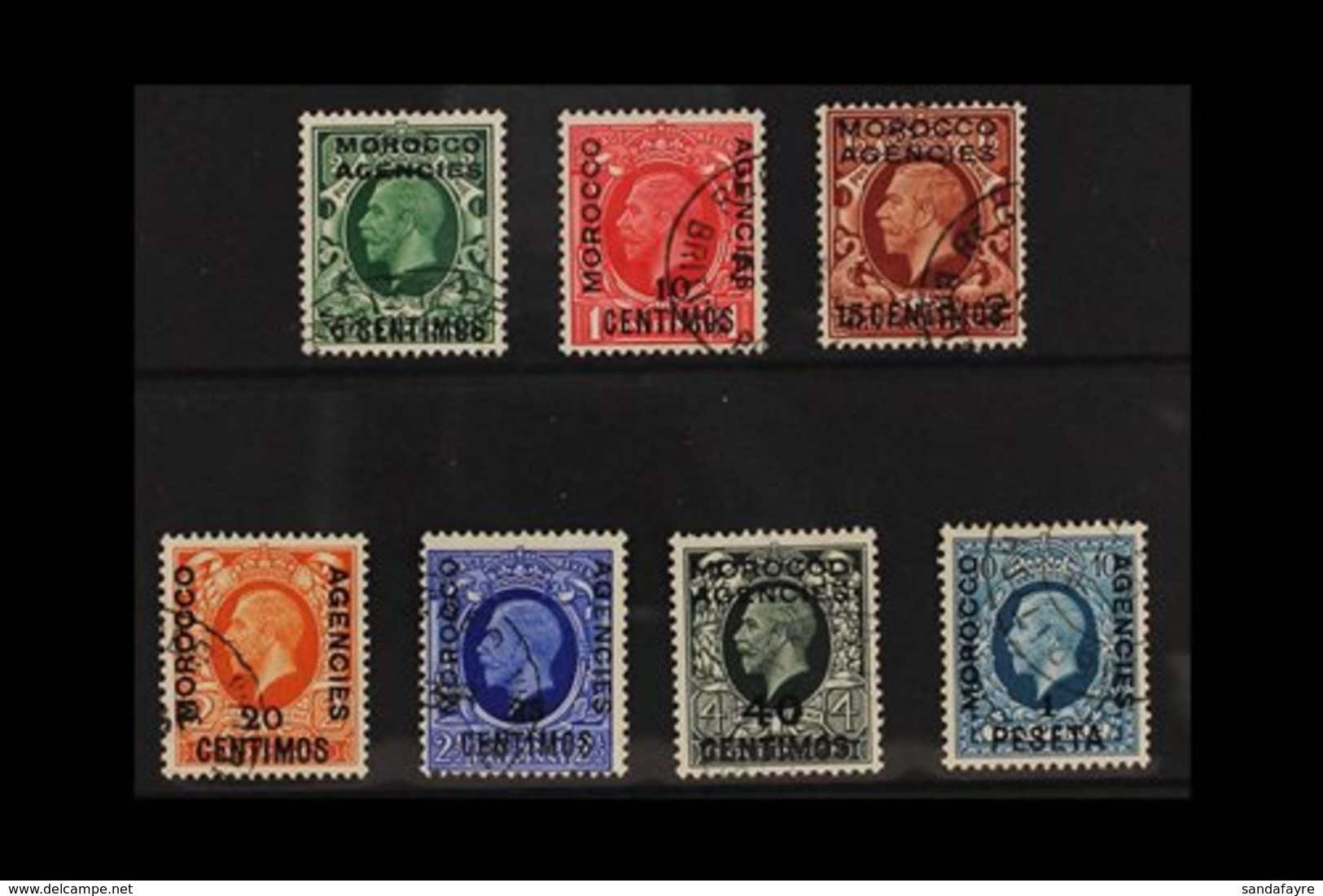 SPANISH 1935-37 Complete Set, SG 153/159, Very Fine Used. (7 Stamps) For More Images, Please Visit Http://www.sandafayre - Other & Unclassified