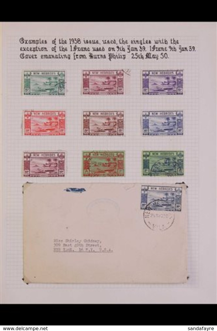 ENGLISH: 1938 GOLD CURRENCY ISSUE - STUDY COLLECTION Written Up On Pages Incl. Mint And Used Shades To 2f, 1f Block Of F - Altri & Non Classificati