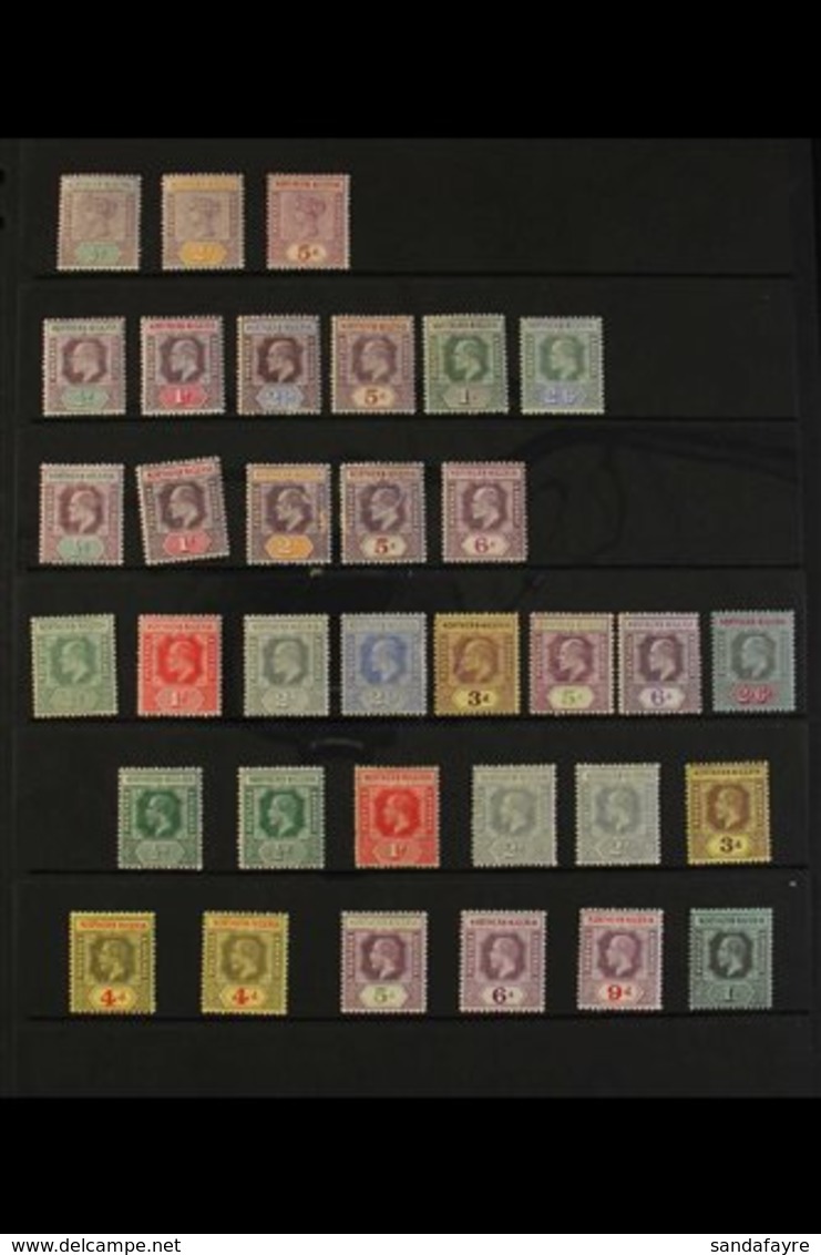 1900-1912 ALL DIFFERENT MINT COLLECTION Presented On A Stock Page That Includes 1900 QV ½d, 2d & 5d, KEVII Range To 2s & - Nigeria (...-1960)