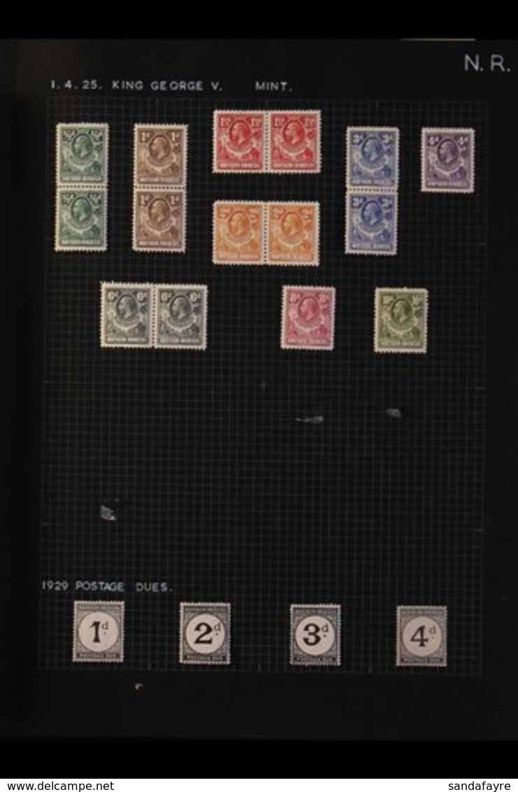 1925-63 FINE MINT COLLECTION On Album Pages, We See 1925-9 KGV Definitives To 10d, Then Complete From 1935 Silver Jubile - Nordrhodesien (...-1963)