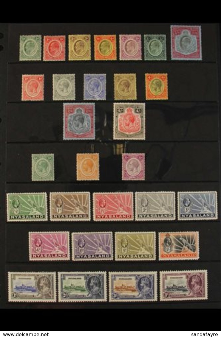 1908-35 MINT SELECTION Presented On A Stock Page That Includes 1908-11 Range To 2s6d, 1913-21 Range To 2s6d & 4s, 1921-3 - Nyasaland (1907-1953)