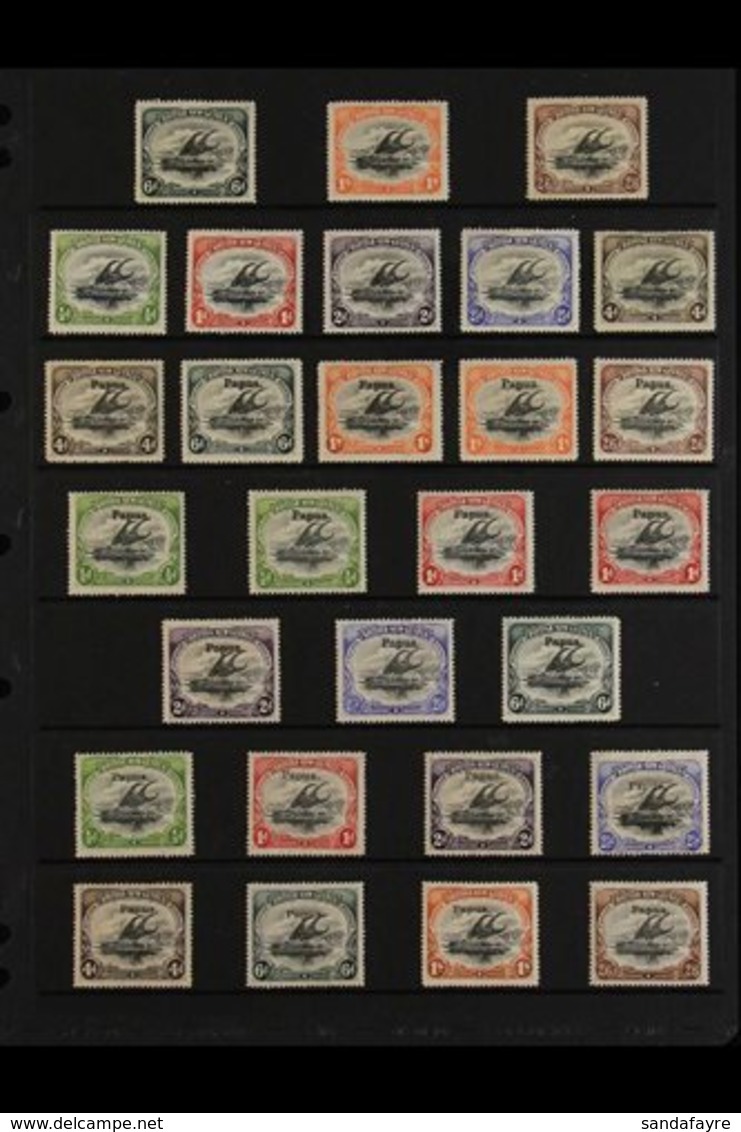 1901-1906 MINT ROSETTES WATERMARK COLLECTION A Valuable "Old Time" Rosettes Watermark Collection With A Complete Set & U - Papua New Guinea